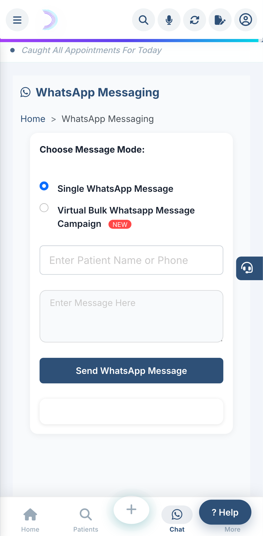 WhatsApp Messaging.